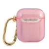 Guess GUA2UCG4GP AirPods 1/2 coverróżowy/pink Glitter Collection