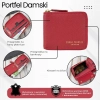 Portfel damski skórzany mały czerwony w orientacji poziomej z RFID Paolo Peruzzi KV-04-RD