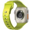 UNIQ pasek Stride Apple Watch Series1/2/3/4/5/6/7/8/9/SE/SE2/Ultra/Ultra 2 42/44/45/49mm FKM Rubber Strap limonkowy/lime green