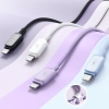 Kabel Joyroom Multi-Color Series A14 Lightning / USB-A 2.4A 1.2 m - fioletowy