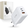 TECH-PROTECT C65W 3-PORT NETWORK CHARGER PD65W/QC3.0 WHITE