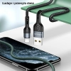 USAMS Kabel pleciony U55 2A lightningczarny/black 1m SJ448USB01 (US-SJ448)