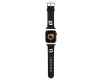 Karl Lagerfeld Pasek KLAWMSLKCNK Apple Watch 38/40/41mm czarny/black strap 3D Rubber Karl&Choupette Heads
