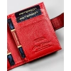 Portfel d. skórzany PTN 42329-NBF-7152 RED-BLACK