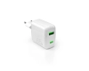 Ładowarka sieciowa Puro 65W GaN USB-A USB-C - biała