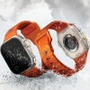 UNIQ pasek Stride Apple Watch Series1/2/3/4/5/6/7/8/9/SE/SE2/Ultra/Ultra 2 42/44/45/49mm FKM Rubber Strap pomarańczowy/volt orange