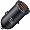 MCDODO MOCNA SZYBKA ŁADOWARKA SAMOCHODOWA DO TELEFONU MAŁA 2X USB 15,5W LED