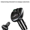 USAMS Zestaw głośnomówiący C21z transmiterem FM, Bluetooth 5.0, MP3, 2xUSB 3,4A czarny/black CC115GC01 (US-CC115)