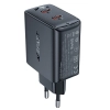 Szybka ładowarka sieciowa GaN 35W PD 2x USB C Acefast A49 - czarna