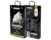 MOONX ładowarka sieciowa MC02 2.4A 12W 2xUSB + kabel Lightning Biały