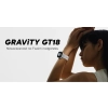 Smartwatch Damski GRAVITY GT18-7 Beżowy Pasek Silikonowy + Czarny Pasek