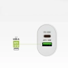 Ładowarka sieciowa SBS TETRPD20W 20W USB-A USB-C z Power Delivery - biała