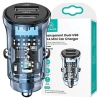 USAMS Ład. sam. C31 3A 2xUSB-AFast Charge niebieski/blue CC162CC02 (US-CC162)