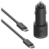 Ładowarka samochodowa Motorola           TurboPower 45W Dual USB-A/USB-C z kablem USB-C 1m czarny