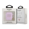 Guess  GUA2LSC4EU AirPods 1/2 cover fioletowy/purple Silicone Charm 4G Collection