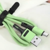 USAMS Kabel U52 microUSB 2A Fast Charge1m zielony/green SJ435USB02 (US-SJ435)