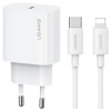 USAMS Ład. siec. 1xUSB-C T65 PD20WPD Fast Charging US-CC226 + kabel USB-C/Lightning US-SJ712 30W biały/white Yi Series OYXLTZ02
