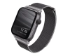 UNIQ pasek Dante Apple Watch Series1/2/3/4/5/6/7/8/9/SE/SE2 38/40/41mm Stainless Steel grafitowy/graphite