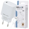 Beline Ład. siec. 1x USB-C 20W + kabellightning biała /white PD3.0  BLNCW20L