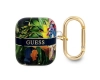 Guess GUA2HHFLB AirPods 1/2 cover niebieski/blue Flower Strap Collection