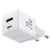 Ładowarka sieciowa Baseus Palm 20W USB-C USB-A - biała