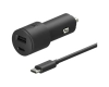 Ładowarka samochodowa Motorola           TurboPower 45W Dual USB-A/USB-C z kablem USB-C 1m czarny