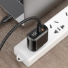 MCDODO SZYBKA ŁADOWARKA SIECIOWA DO TELEFONU 2X USB USB-C PD 20W MIERNIK