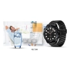 Smartwatch VELTORI VT150-1 Czarny Pasek Silikonowy + Czarna Bransoleta