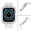 Protect Strap Band opaska z etui do Apple Watch 7 / 6 / 5 / 4 / 3 / 2 / SE (45 / 44 / 42mm) obudowa pancerny pokrowiec na zegarek przezroczysty