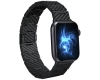 Pasek PITAKA Carbon Fiber Retro do Apple Watch 1/2/3/4/5/6/7/8/9/10/11/SE/SE 3/Ultra/Ultra 2/Ultra 3 czarno szary