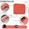 Portfel damski skórzany mały Paolo Peruzzi na ramię z RFID