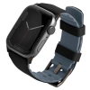 UNIQ pasek Linus Apple Watch Series1/2/3/4/5/6/7/8/9/SE/SE2 38/40/41mm. Airosoft Silicone czarny/midnight black