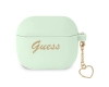Guess GUA3LSCHSN AirPods 3 cover zielony/green Silicone Charm Heart Collection