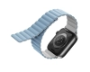 UNIQ pasek Revix Apple Watch Series1/2/3/4/5/6/7/8/9/SE/SE2 38/40/41mm. Reversible Magnetic biały-niebieski/white-blue