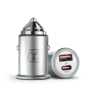 Accessories - 3mk Hyper Car Charger 45W PD QC PPS USB 1A1C Silver