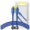 Kabel USB-C do USB-C Baseus Crystal Shine, 100W, 1.2m (niebieski)