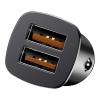 Ładowarka samochodowa Baseus Square 2xUSB QC3.0 5A 30W (czarna)