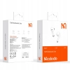 MCDODO SŁUCHAWKI BEZPRZEWODOWE DOUSZNE BLUETOOTH 5 Z MIKROFONEM ETUI BIAŁE