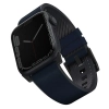 UNIQ pasek Straden Apple Watch Series    1/2/3/4/5/6/7/8/9/10/SE/SE2/Ultra/Ultra 2 42/44/45/49mm. Leather Hybrid Strap niebieski/blue