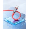 INNOSTYLE JAZZY KABEL USB-C LIGHTNING MFI SZYBKIEGO ŁADOWANIA DO IPHONE KEVLAR 1M CZERWONY
