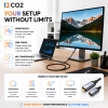 CO2 KABEL PRZEDŁUŻACZ USB-C SZYBKIE ŁADOWANIE USB TYP C 4K 20GBPS 100W 1M