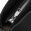 Torebka damska listonoszka na ramię crossbody szeroki pasek czarna Peterson