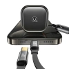 USAMS Ład. sam. ze zwijanym kablem2xUSB-C C41 PD 30W Fast Charge czarny/black CC220CC01 (US-CC220)