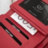 Portfel damski skórzany czerwony duży z RFID Paolo Peruzzi