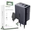 Acefast ładowarka sieciowa USB Typ C / USB 32W, PPS, PD, QC 3.0, AFC, FCP czarny (A5 black)