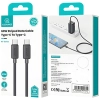 Kabel USAMS KY Series US-SJ691 60W USB-C do USB-C 1m czarny