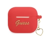 Guess GUA3LSCHSR AirPods 3 cover czerwony/red Silicone Charm Heart Collection