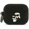 Etui Karl Lagerfeld Silicone             Karl&Chaupette Head 3D do AirPods Pro 3 czarny