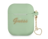 Guess GUA2LSCHSN AirPods 1/2 cover zielony/green Silicone Charm Heart Collection