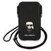 Karl Lagerfeld Torebka KLHCP12LOPHKMK    6,7 czarny/black hardcase Saffiano Ikonik Karl`s